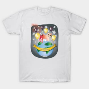 happy world unicorn day T-Shirt